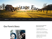 Tablet Screenshot of heritagefarmmaine.com